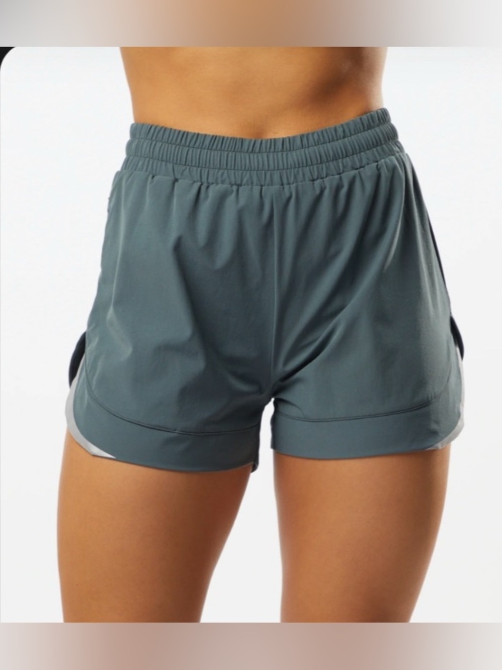 Alphalete Women's Athletic Shorts in Slate Teal